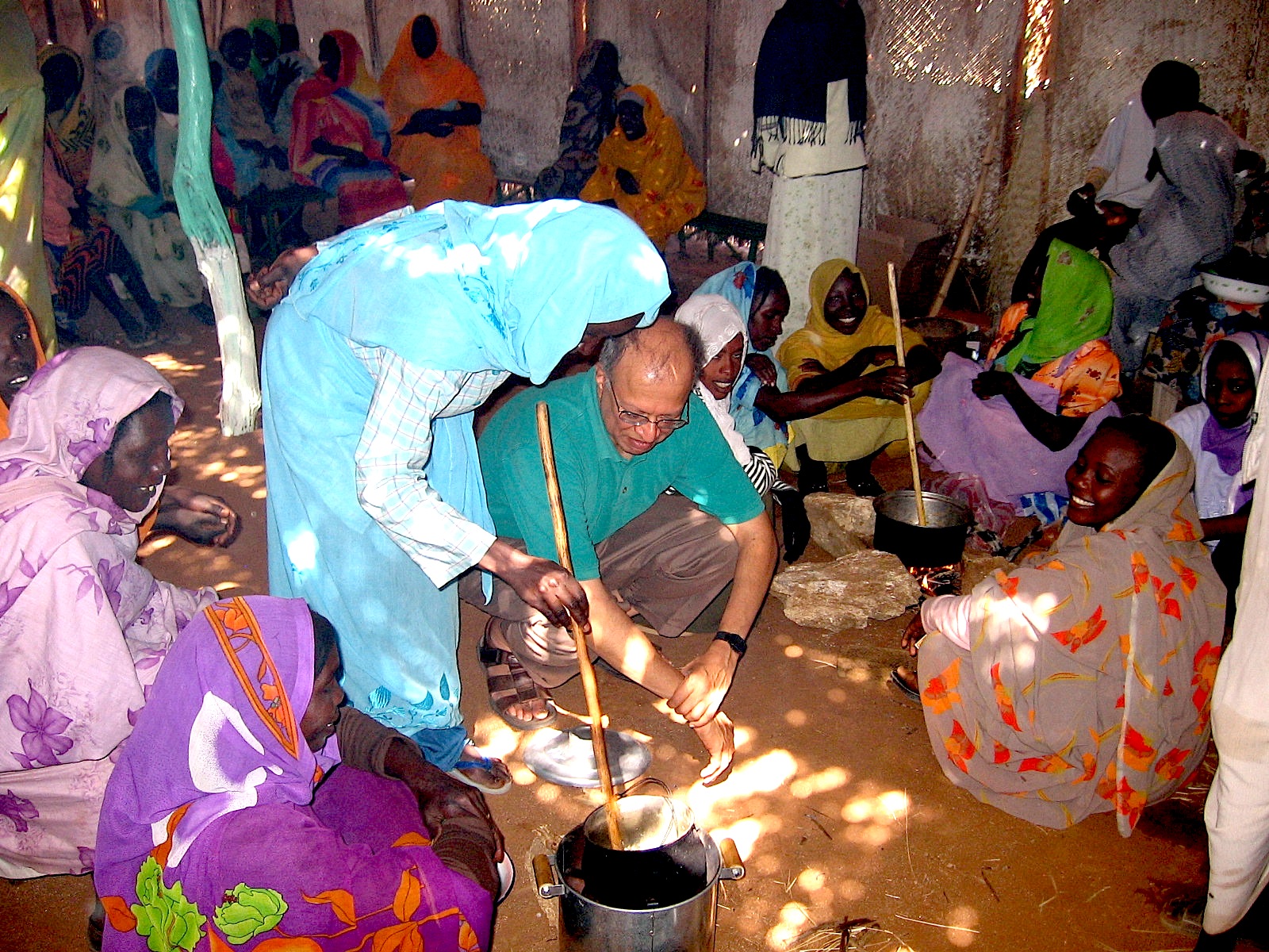 Image of Gadgil in Darfur